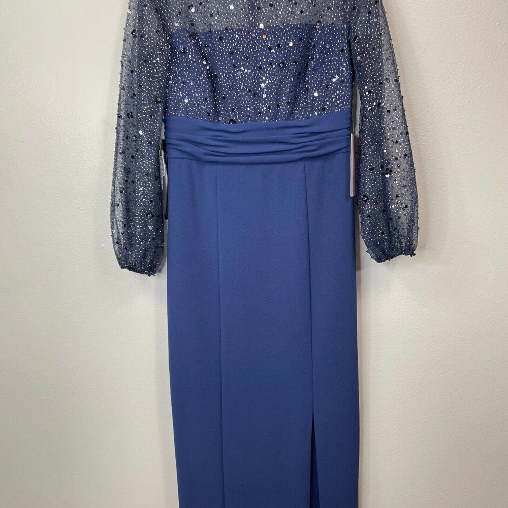 Js Collections Navy Blue Sequin Dress - image 4